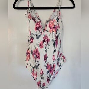 NWOT Laundry By Shelli Segal Floral One Piece Swimsuit Bathing Suit Swim